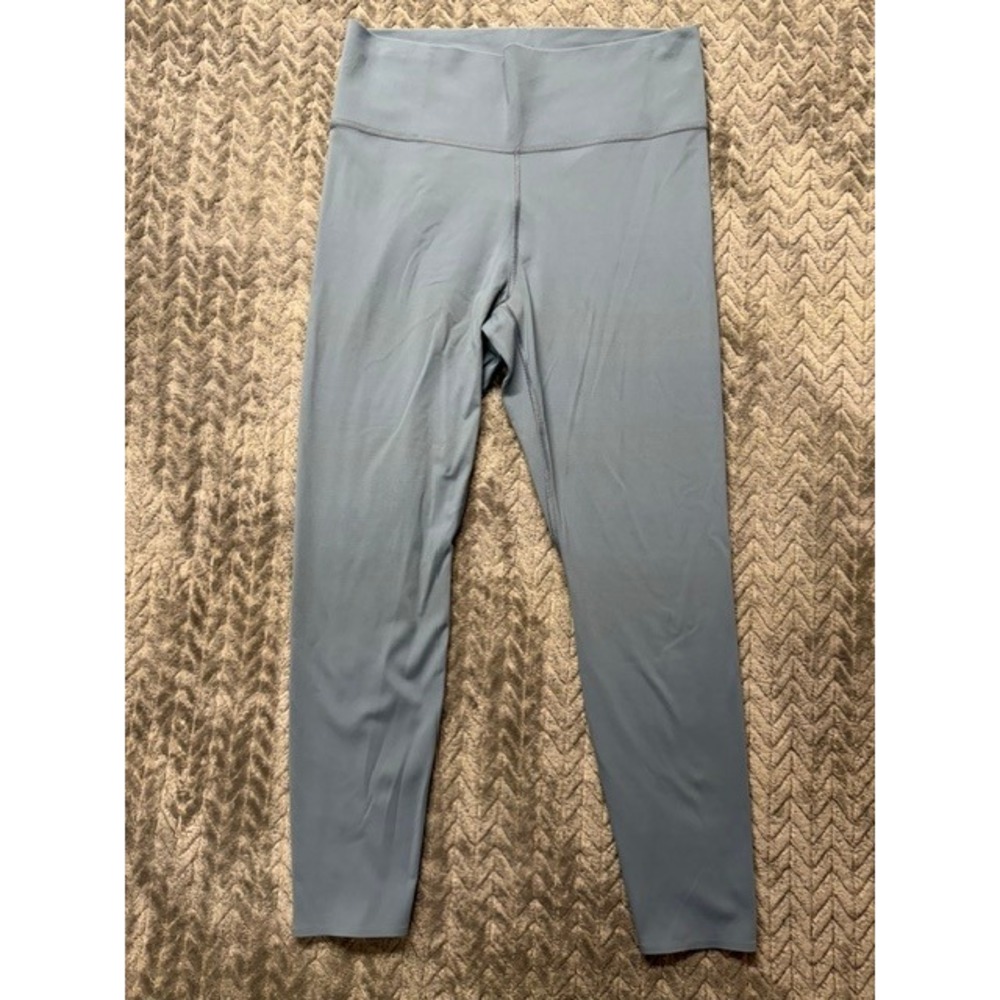 All in Motion Womens High-Rise Athletic Leggings Blue Yoga Pants Size L 0541